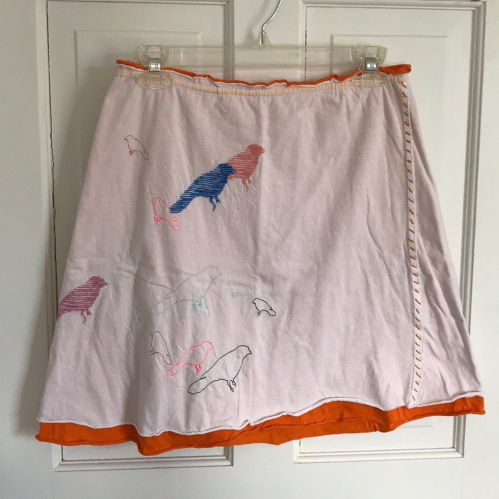 Lux Pink and Orange Mini Skirt
